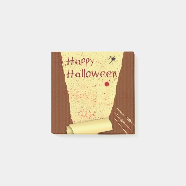Bloco Post-it Feliz Halloween Bloody Wallpaper (Frente)
