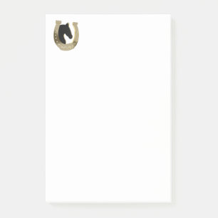 Bloco Post-it ferradura ouro