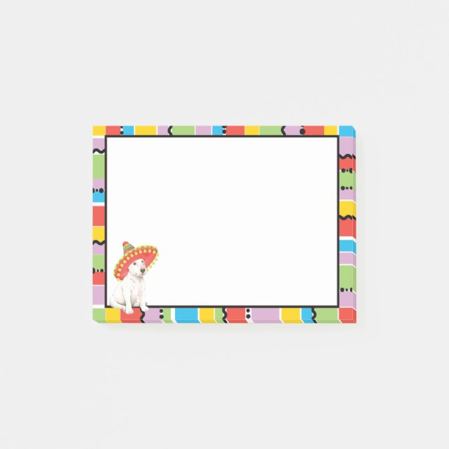 Bloco Post-it Festa bull terrier (Frente)