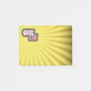 Bloco Post-it Festa de Trivialidades Noturnas do Quiz
