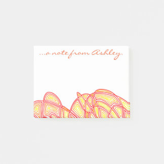 Bloco Post-it Fiery Waves