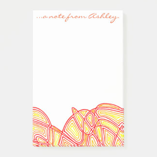 Bloco Post-it Fiery Waves