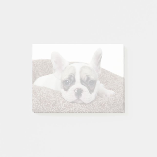 Bloco Post-it Filhote de cachorro do buldogue francês que (Frente)