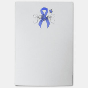 Bloco Post-it Fita Azul com Borboleta