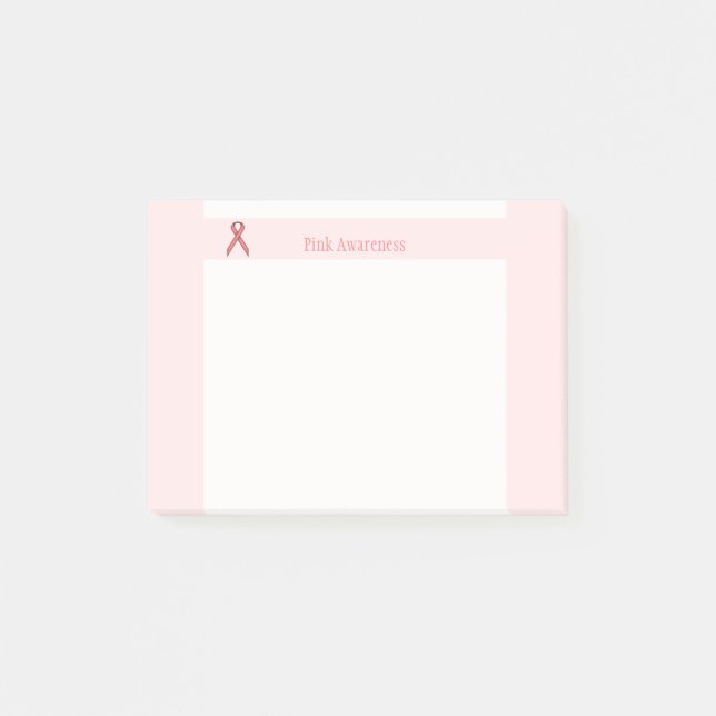 Bloco Post-it Fita Padrão Rosa de Kenneth Yoncich (Frente)