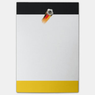 Bloco Post-it Flaming da Alemanha - Bola de Futebol