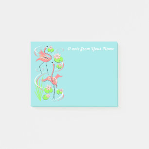 Bloco Post-it Flamingo Fandango Slim Duo Texto poste nota