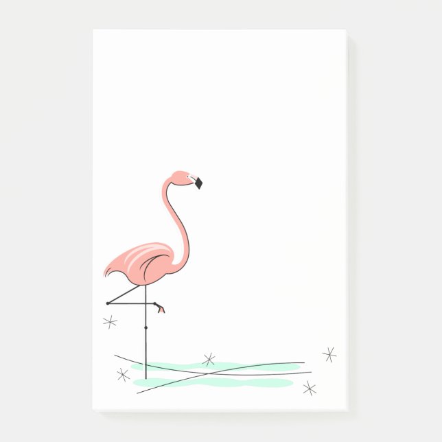 Bloco Post-it Flamingo Ocean vertical (Frente)