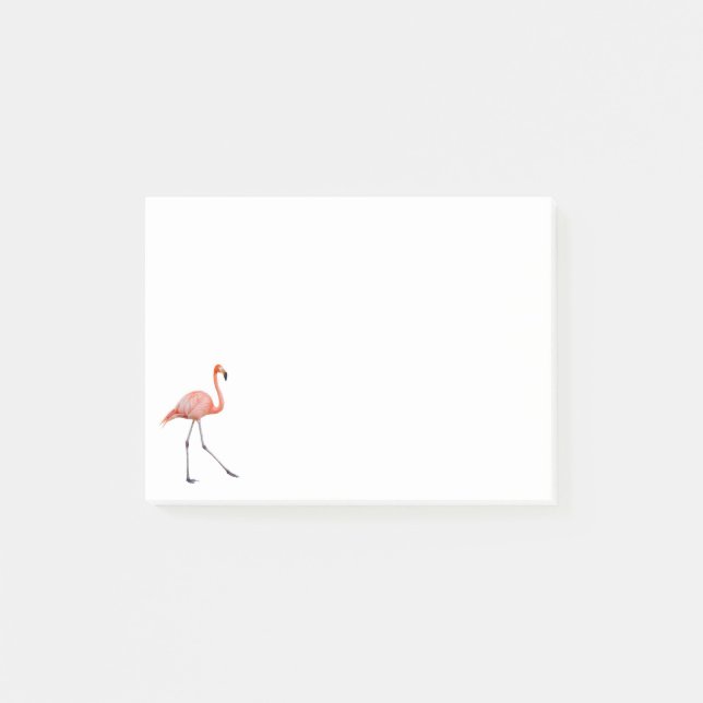Bloco Post-it Flamingo Rosa (Frente)