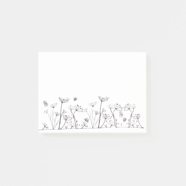Bloco Post-it Flor simples (a302) (Frente)