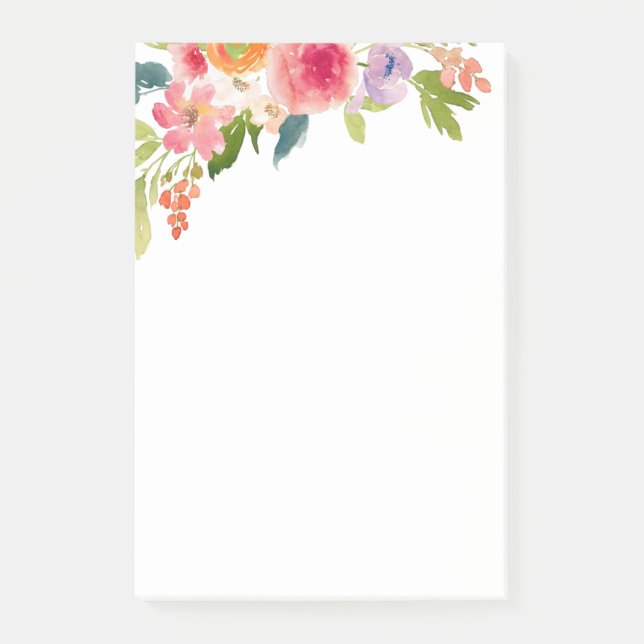 Bloco Post-it Floral (Frente)