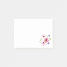 Bloco Post-it Floral Watercolor Posta