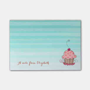 Bloco Post-it Fofa Adorável  Estilosa Menina , Cupcake