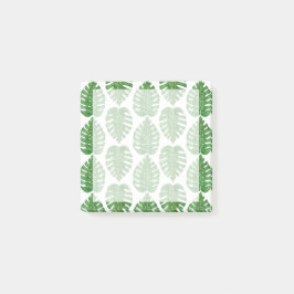 Bloco Post-it Folhas de Monstera da aguarela