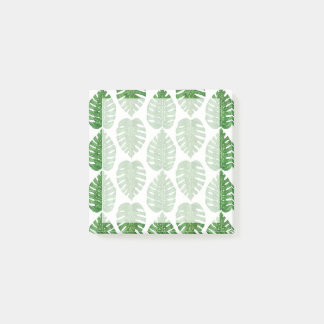 Bloco Post-it Folhas de Monstera da aguarela