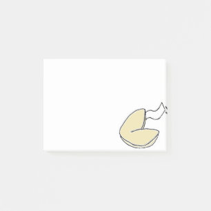 Bloco Post-it Fortune Cookie - Cartoon de Comida Chinês Sortudo