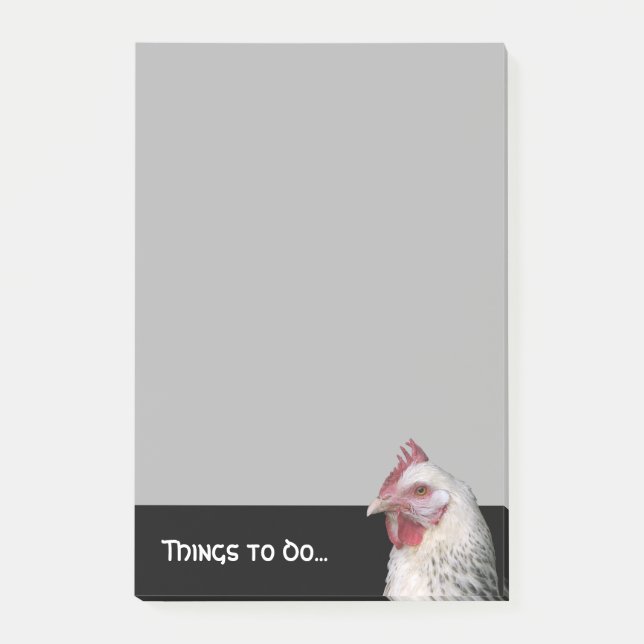 Bloco Post-it Frango branco (Frente)