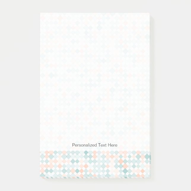 Bloco Post-it fundo Abstrato com pequenas manchas mistas (Frente)