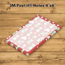 Bloco Post-it fundo de pinguins de Natal