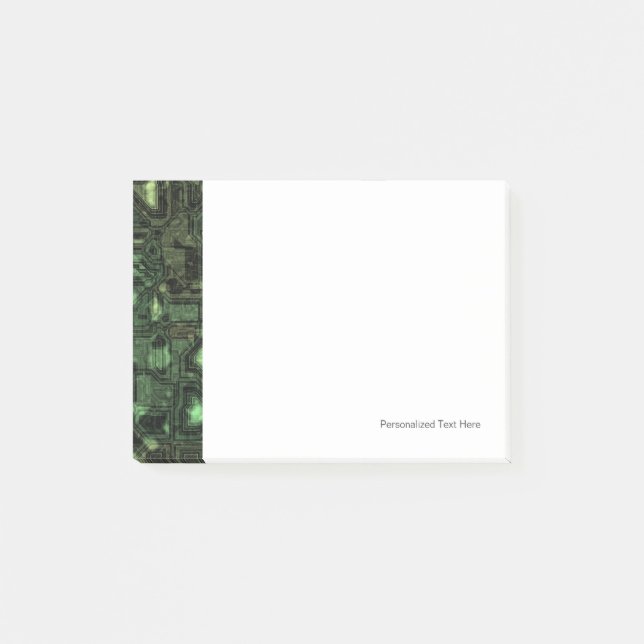 Bloco Post-it Fundo do circuito do computador (Frente)