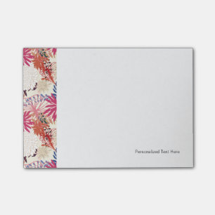 Bloco Post-it Fundo floral 3