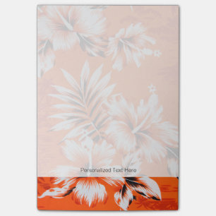 Bloco Post-it Fundo havaiano da flor do hibiscus