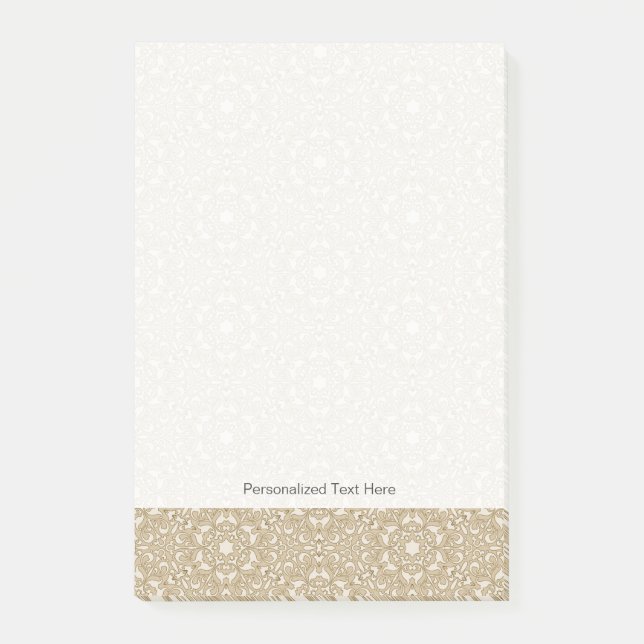 Bloco Post-it Fundo ornamentado floral (Frente)