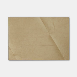 Bloco Post-it Fundo vincado dobrado creme de Tan
