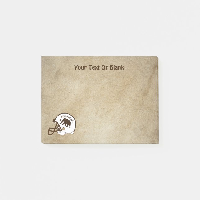 Bloco Post-it Futebol da Universidade de Beringia (Frente)