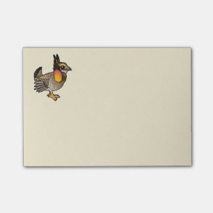 Bloco Post-it Galinha de pradaria de Birdorable Attwater