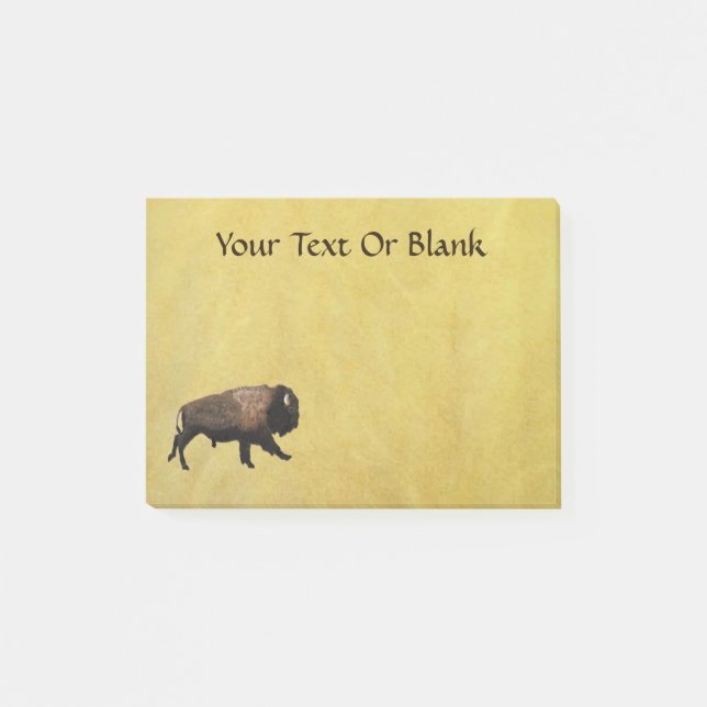 Bloco Post-it Galloping Bison (Frente)