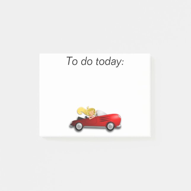 Bloco Post-it Garota Posta nota (Frente)