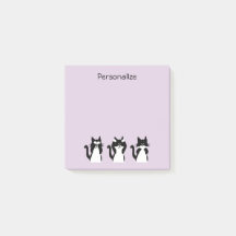 Gatos Pretos e Brancos | Três Gatinhos Sábios Roxo