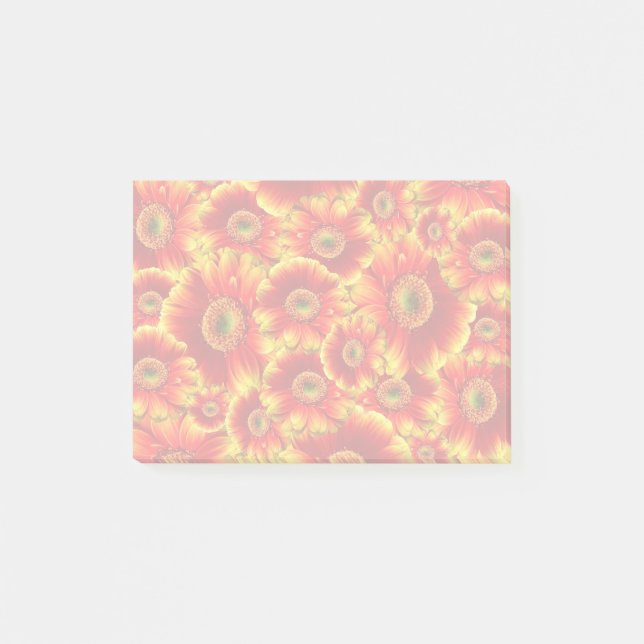 Bloco Post-it Gerbera Daisies brilhante (Frente)