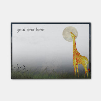 Bloco Post-it Girafa e Lua | Notas de Post-it® personalizadas