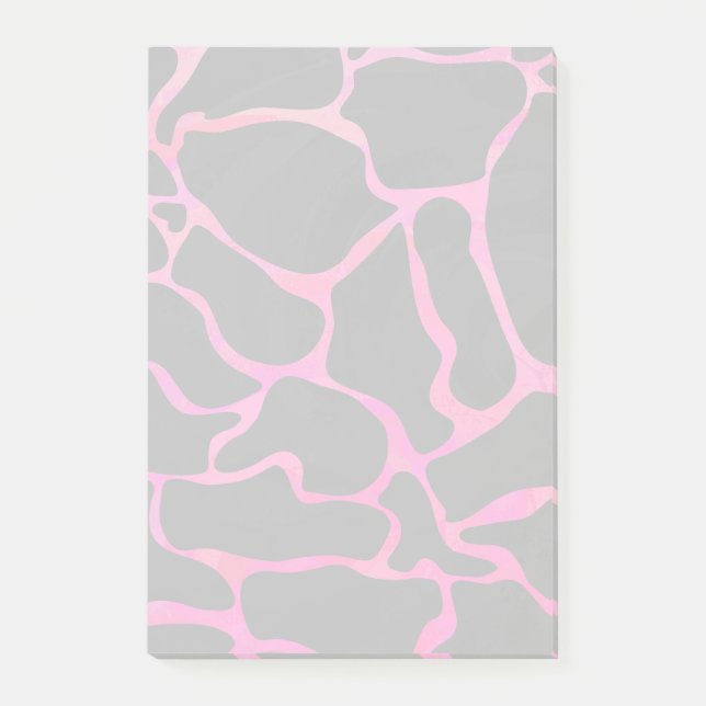 Bloco Post-it Giraffe Hot Pink e Impressão preto (Frente)