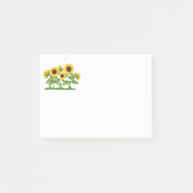 Bloco Post-it Girassóis - Posta-it-Notes (Frente)