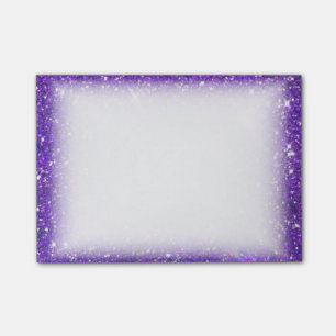 Bloco Post-it Glitz Roxo De Glitz