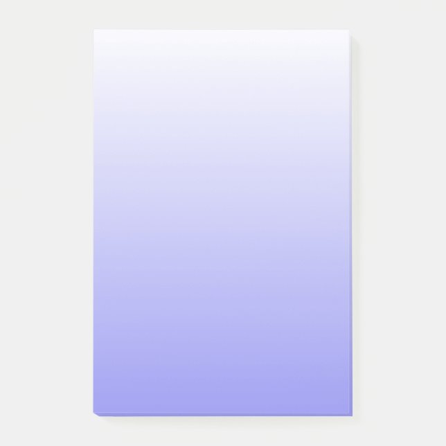Bloco Post-it Gradiente Azul e Branco (Frente)