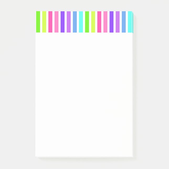 Bloco Post-it Grande listrado dos doces (Frente)