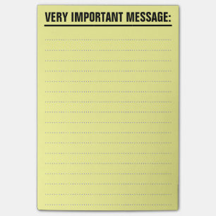 Bloco Post-it Grandes notas de post-it com papel alinhado