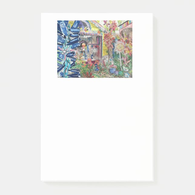 Bloco Post-it Grandes post-it lindos da pintura de casa da (Frente)