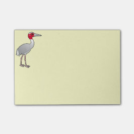 Bloco Post-it Guindaste de Birdorable Sarus