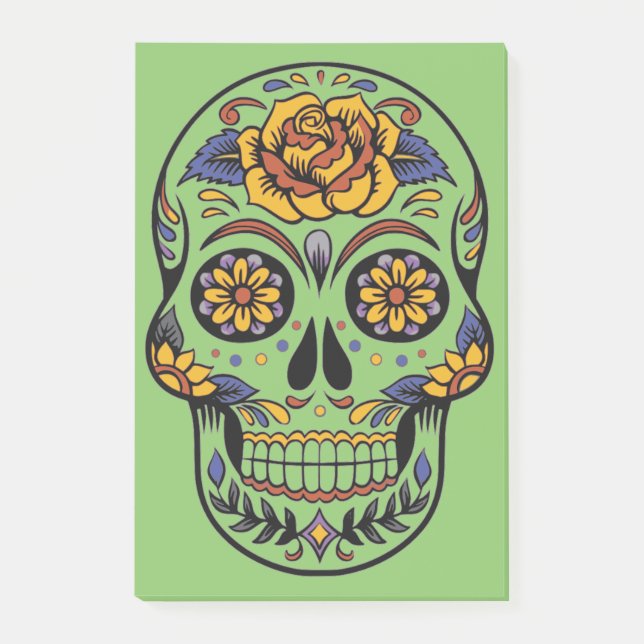 Bloco Post-it Halloween Skull (Frente)