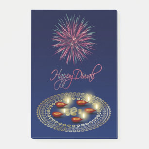 Bloco Post-it Happy Diwali Ganesha Rangoli - Notas pós-it®