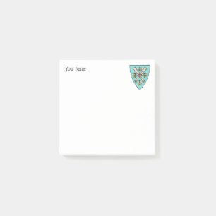 Bloco Post-it Heraldic Vintage 4 Abelhas rolam em blindagem TB