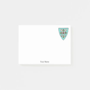 Bloco Post-it Heraldic Vintage 4 Abelhas rolam em blindagem TB
