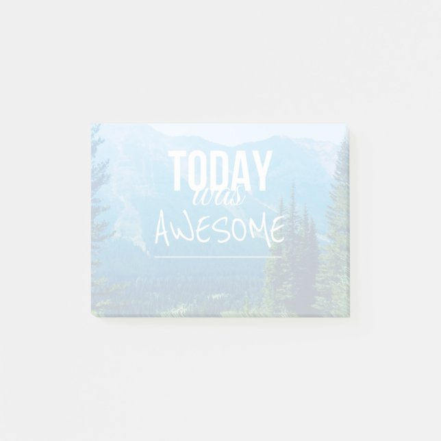 Bloco Post-it Hoje era impressionante (Frente)