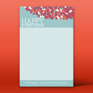 Bloco Post-it Holiday Berry Wreath com o Happy Tudo