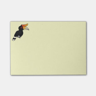 Bloco Post-it Hornbill do rinoceronte de Birdorable